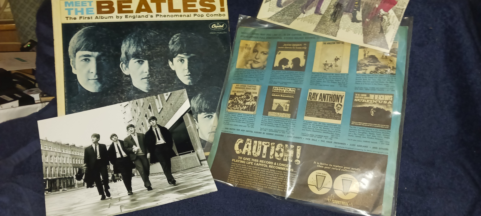1964 MEET THE BEATLES/ PERFECT ORIG COLUMBIA PRESS/VF/ABBY RD.KODAK PHOT... - $64.99