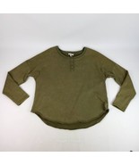 Umgee Women&#39;s Top Long Sleeve Olive Green Pull Over Medium  - £20.21 GBP
