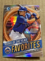 2021 Bowman Chrome Rookie of the Year Favorites Rookie Andres Gimenez RC - £1.37 GBP