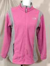 Girls Pink &amp; Grey Khumbu THE NORTH FACE Fleece Jacket Youth Sz XL or Women Small - £13.47 GBP