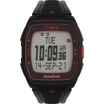 Timex IRONMAN T300 Silicone Strap Watch - Black/Red [TW5M47500] - £38.88 GBP