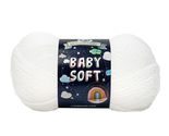 (1 Skein) Lion Brand Yarn Babysoft Baby Yarn Yarn, Teal - £13.66 GBP