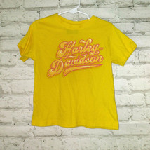 Harley Davidson Boys T Shirt Youth 3 Yellow Twister City Wichita Kansas - £7.75 GBP