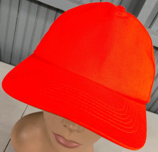 Safety Orange Hunting Duck Bay VTG Snapback Baseball Cap Hat - $13.39