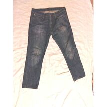 Lucky Brand Jeans Mens 33x32 Blue 221 Original Straight Dark Wash Denim - $15.84