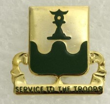 Vintage Military US DUI Pin 519th MILITARY BATTALION Service to the Troops - $9.26