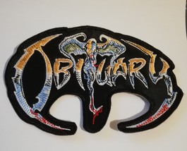 OBITUARY The End Band Logo EMBROIDERED SHAPED PATCH Death Metal - $9.00