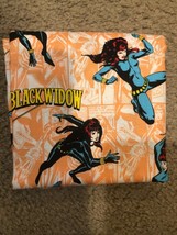 Orange Black Widow Girl Super Hero Print 100 Cotton Fat Quarter 18&quot;x22&quot; NEW Mask - £5.39 GBP