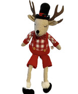 Christmas Reindeer 24 Inch Long With Dangling Legs Shelf Sitter Or Wreat... - £21.23 GBP