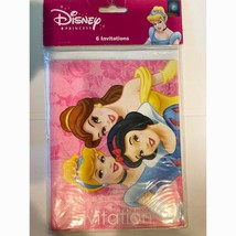 Disney Princess Party Birthday Invitations 6 Per Package - £4.78 GBP
