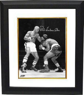 Rubin "Hurricane" Carter signed Vintage B&W 16x20 Photo Custom Framed (vertical) - $184.95