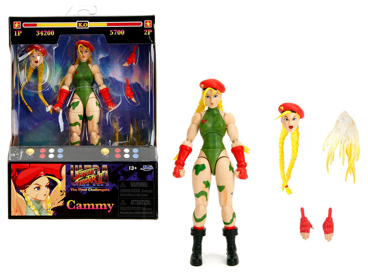 Cammy 6 Inch Moveable Figure with Accessories and Alternate Head and Hands - $57.37 CAD