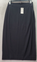 Express Straight &amp; Pencil Skirt Womens Size 0 Black Rayon Comfort Side Zipper - £21.39 GBP