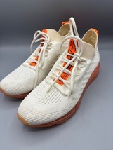 Steve Madden Cello White Orange Knit Sneakers Wedge Sole Womens Size 9 M - $438.86 MXN