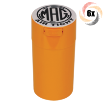6x Jars Mag Medium Orange Air Tight Smell Proof Jars | 8" | Fast Shipping - £39.77 GBP