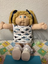 Vintage Cabbage Patch Kid Girl Butterscotch Hair Blue Eyes HM#2 KT Factory 1985 - £139.45 GBP