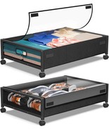 Under Bed Storage With Wheels,2 Pack Under Bed Storage Containers With, ... - $38.92