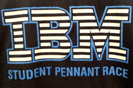IBM Pennant Race T Shirt Black Mens XL Single Stitch Vintage Geek MLB NO TAG * - £55.39 GBP