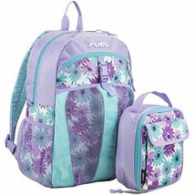 Fuel Backpack &amp; Lunch Bag Bundle, Lavender/Minty Blue/Floral Print - £37.56 GBP