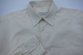 GORGEOUS Ermenegildo Zegna Pale Cream White Cotton Dress Shirt 16x36 - £43.15 GBP