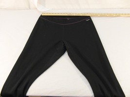 Adult Women&#39;s Cabela&#39;s Brand Yoga Track Black Purple Stitch Workout Pants 30877 - $15.85