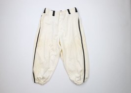 Vintage 50s Mens Large Distressed Striped Wool Blend Baseball Uniform Pants USA - $128.65