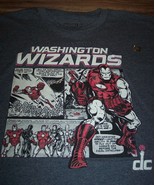 WASHINGTON WIZARDS NBA AVENGERS IRON MAN MARVEL COMICS T-Shirt MENS SMAL... - $19.80