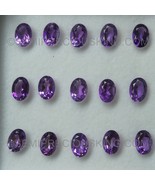 Natural Amethyst African Oval Facet Cut 7X5mm Heather Purple Color SI1 C... - £3.11 GBP