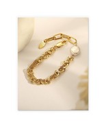 18K Gold Selina Curb Chain Bracelet - modern, stylish, designer - £42.64 GBP