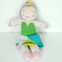 Blabla Plush Queen 18” Knitted Sock Monkey Stuffed Doll pottery barn Princess - £18.19 GBP