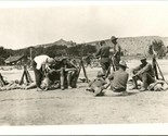 Vtg 1904-20s Cyko RPPC Military Camp - Iowa? - Soldiers Resting w Rifles... - £9.44 GBP