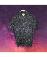Lucky Brand Button Up Shirt Men&#39;s XL Classic Fit Blue  White Hawaiian Tr... - $21.29