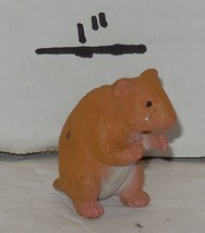 Safari Pretend Play 1&quot; Brown Hamster PVC figure Hard Plastic Cake Topper - £3.84 GBP