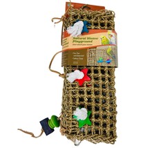 NATURAL WEAVE CAGE  Playground Climbing Mat for Birds - £15.81 GBP