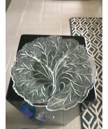 Vintage Glass Plate - Tree Design Sectioned Plate - $38.35 CAD