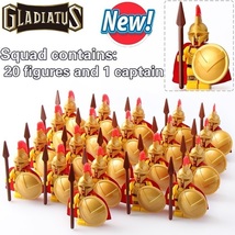 21pcs/set The 300 Spartans &amp; King Leonidas Spartan Army Warriors Minifigure - - £24.89 GBP