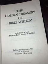 The golden treasury of Bible wisdom, 1987 HC Christian book - £4.30 GBP