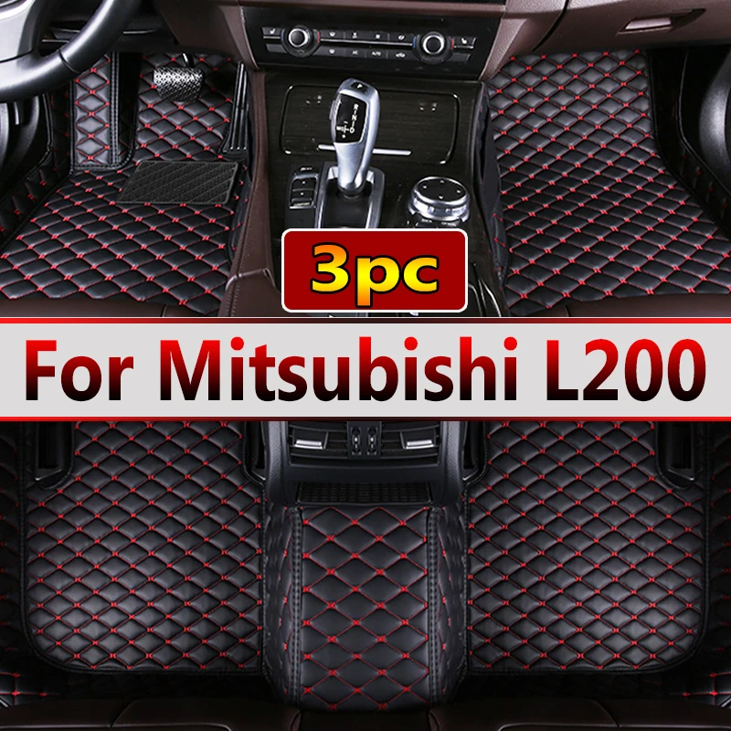 Custom Made Leather Car Floor Mats For Mitsubishi L200 Triton 2016 2017 2018 - £72.87 GBP+