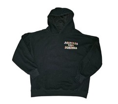 ASSHOLES*S LIVE FOREVER -Black Hoodie With Skull Flowers - Adult Size L - $17.58