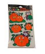 Vintage NEON Static Cling Neon Halloween Window Decorations - $7.68