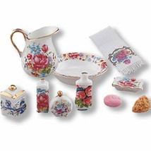 Reutter dresden rose bath accessories gemjanes dollhouse miniatures 16188 thumb200