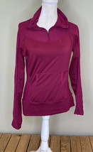 Columbia women’s half zip hooded pullover top size M fuchsia O1 - £14.15 GBP