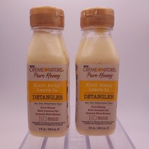 Lot Of 2 Crème Of Nature Pure Honey Knot Away Leave-in Detangler Dented Bottle - £10.86 GBP