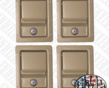 4 MILITARY TAN Single Locking X-door latches handles fits HUMVEE M998 Ha... - $199.64