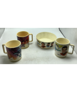 4 1975 1979 Star Trek Deka Cereal Bowl And Matching Cups - $44.35 CAD