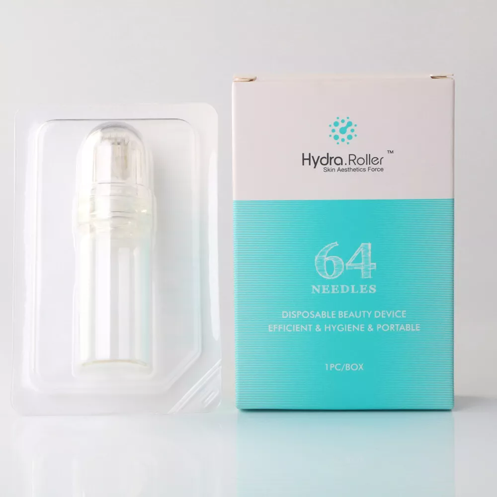  Hydra Derma Skin Roller 64Pin Titanium 0.25MM - $228.38 MXN