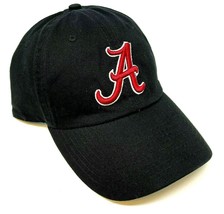 Black University Of Alabama Crimson Tide Logo Adjustable Curved Bill Hat Cap Nwt - £21.01 GBP