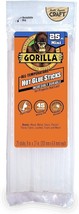 Gorilla Hot Glue Sticks, Mini Size, 8&quot; Long x .27&quot; Diameter, 25 Count, Clear, (P - £8.59 GBP