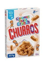 2 Boxes Of Cinnamon Toast Crunch Churros Cereal 337g Each Free Shipping - £21.31 GBP