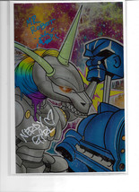 Foil Art Print 7X11-DRIP Unicorn Vs Mr Robot Double Signed With Coa Nm - £20.63 GBP